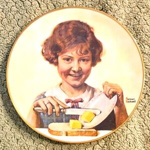 Butter Girl | 1973 First Edition Plate | Norman Rockwell Gotham Fine China